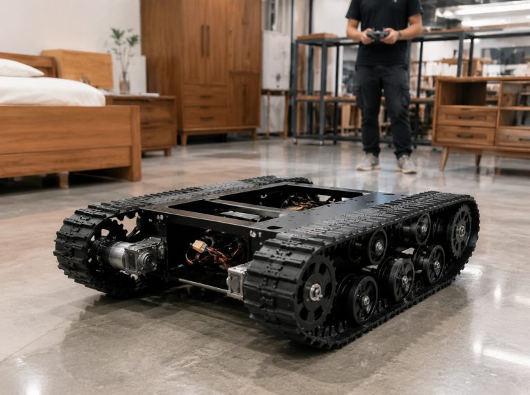 汝阳县小型电机驱动履带底盘
